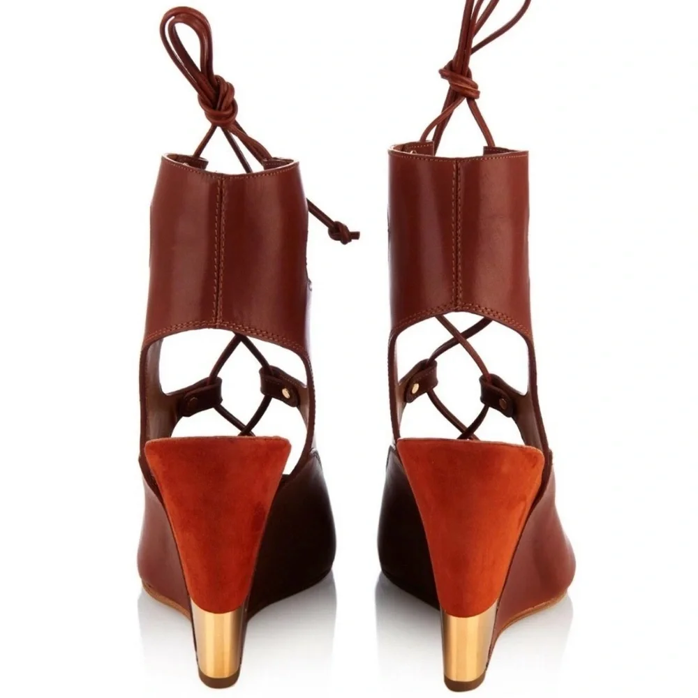 Chloe brown leather